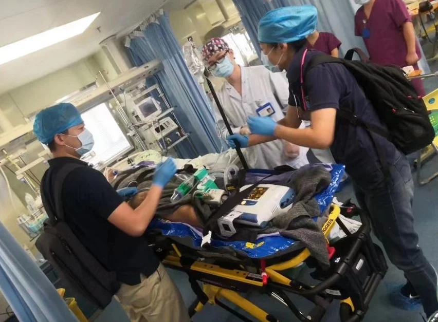 Aortic dissection patient transfer