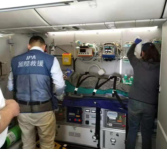 ICU-level medical transfer