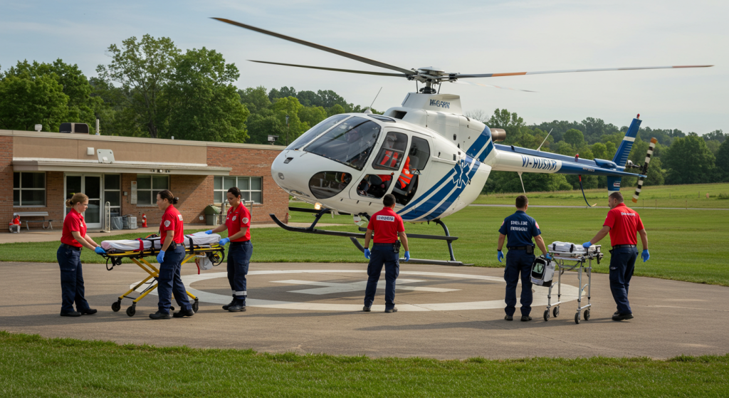 What is air medical transport?