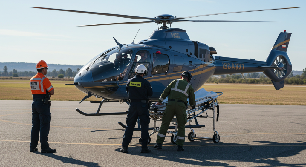 Which patients require air medical transport?