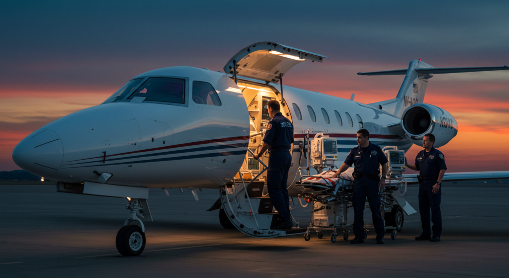 What is medical charter flight