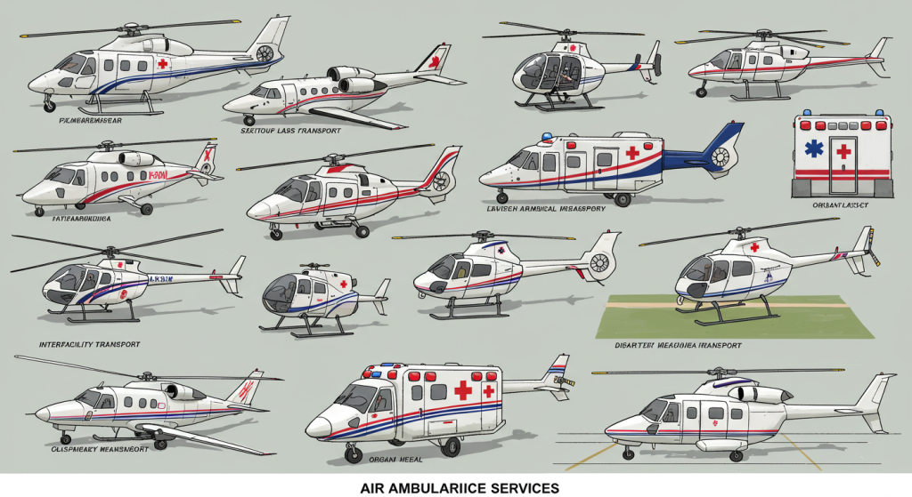 What types of air ambulance exist